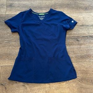 Healing hands‎ navy scrub top XS